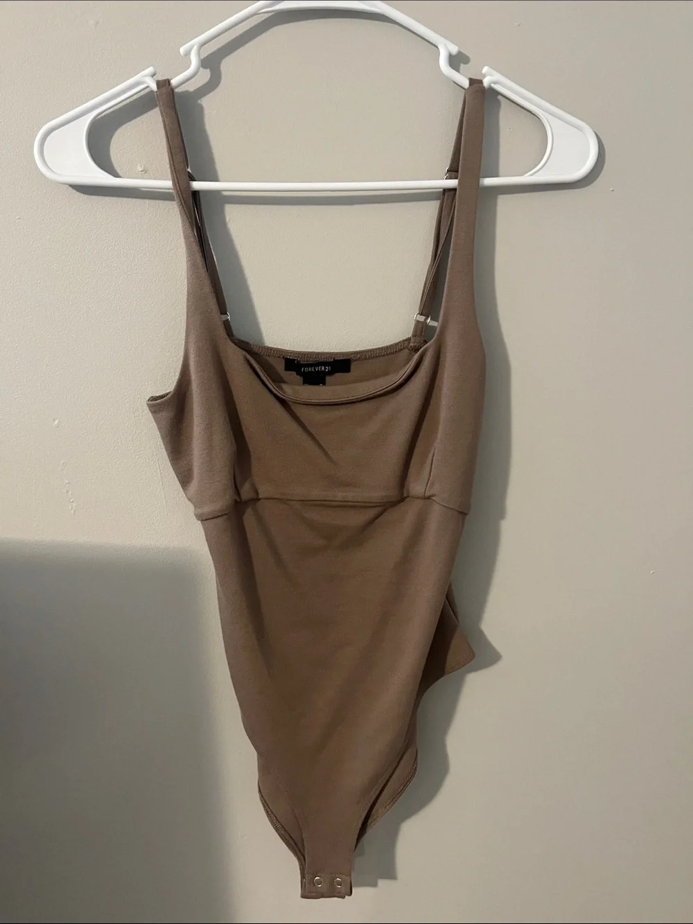 Forever 21 Tan Tanktop Bodysuit